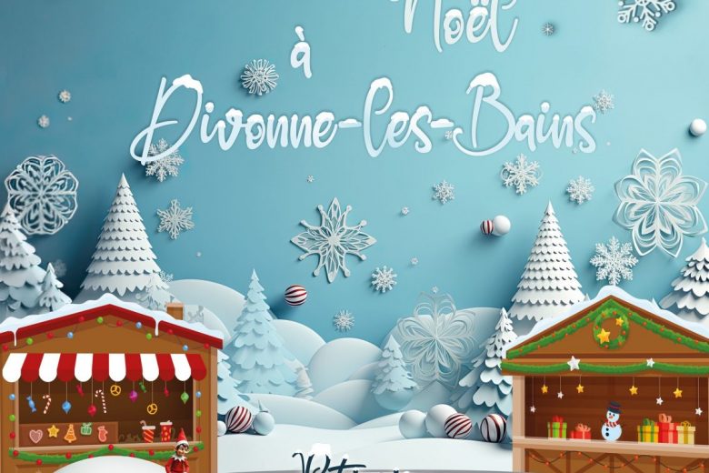 Christmas market and ice rink._Divonne-les-Bains