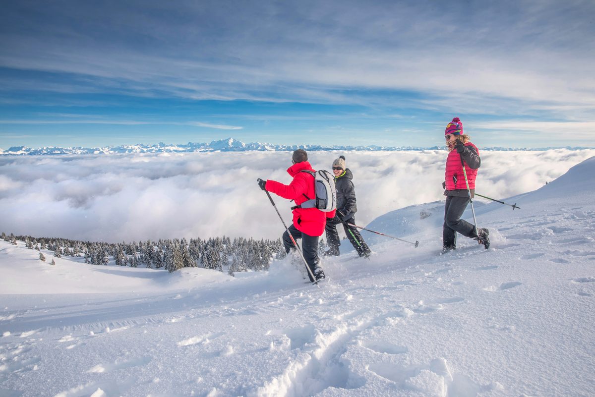 Famille de skieurs