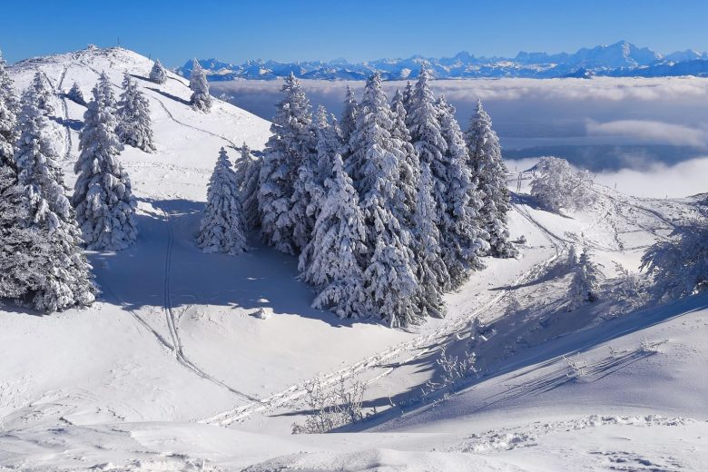 Au sommet du téléski des Gelinottes