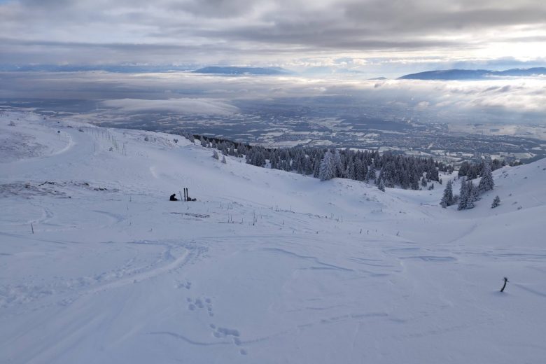 Sentier raquettes : des Bergers au Crêt de la Neige_Crozet