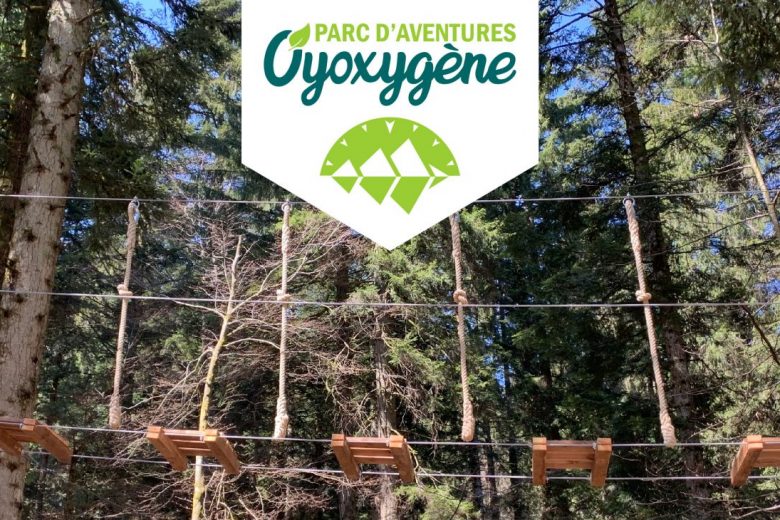 Parc Aventures Oyoxygène entre le lac Genin et Oyonnax